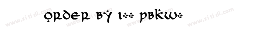 莫大毛筆 ORDER BY 1-- PBkW字体转换